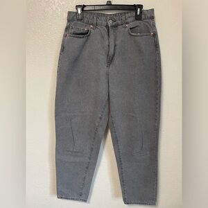 Gray Mom Jeans